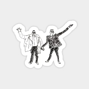 the friendship dance – alex horne and joe lycett Sticker